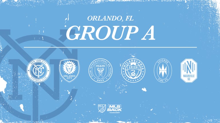 MLS is Back Tournament | New York City FC Drawn into Group A -