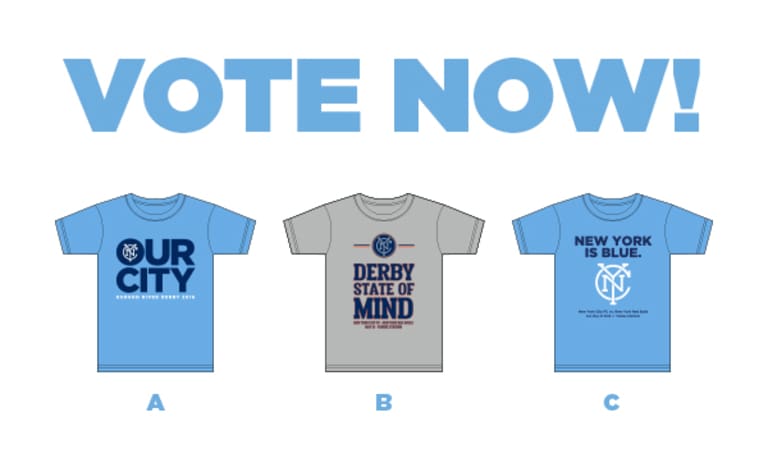 Vote for the 2016 New York City FC Derby T-Shirt -