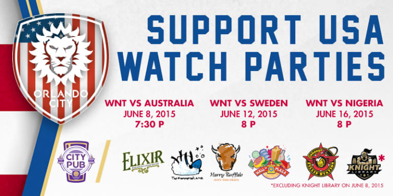 Orlando City Kicks off FIFA Women's World Cup Tonight with Watch Parties in Downtown Orlando -