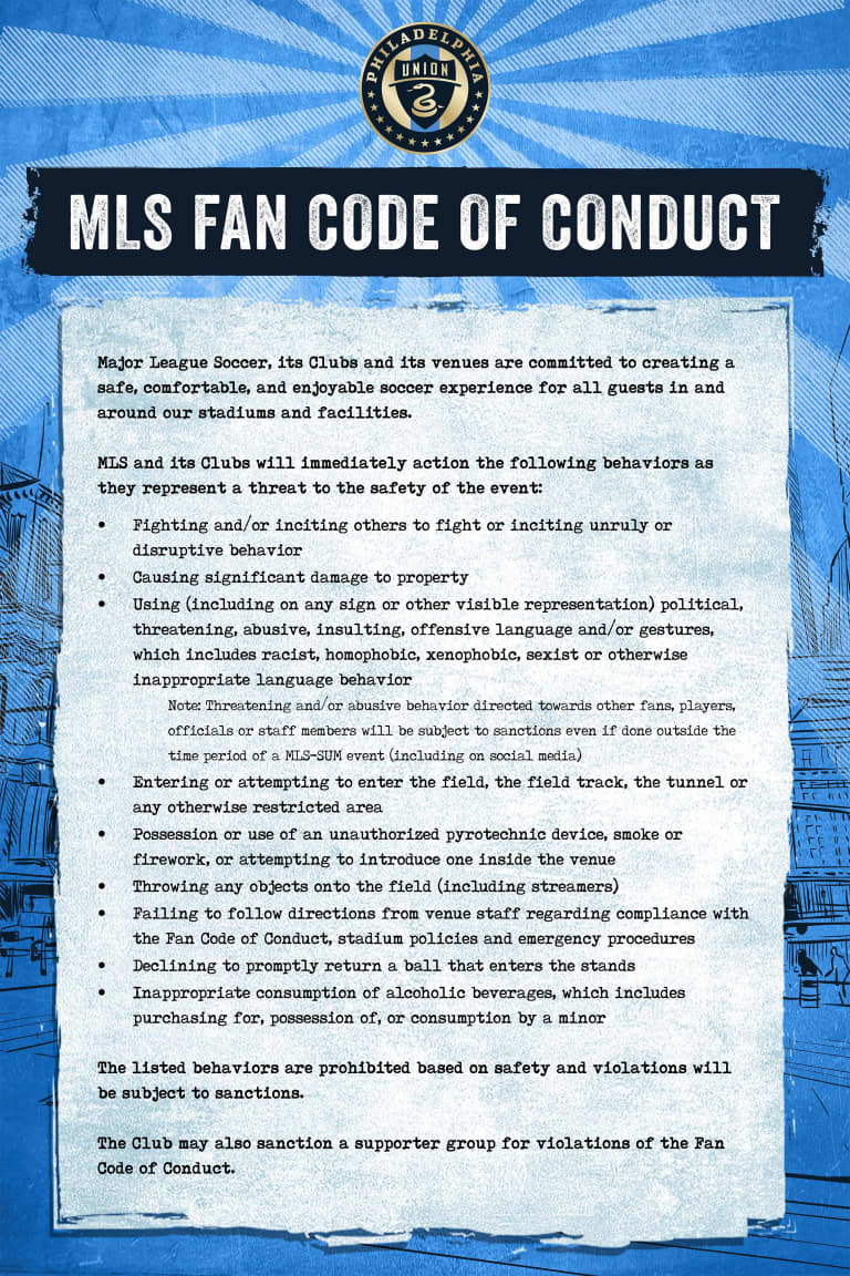 MLS Announces Updated Fan Code of Conduct -
