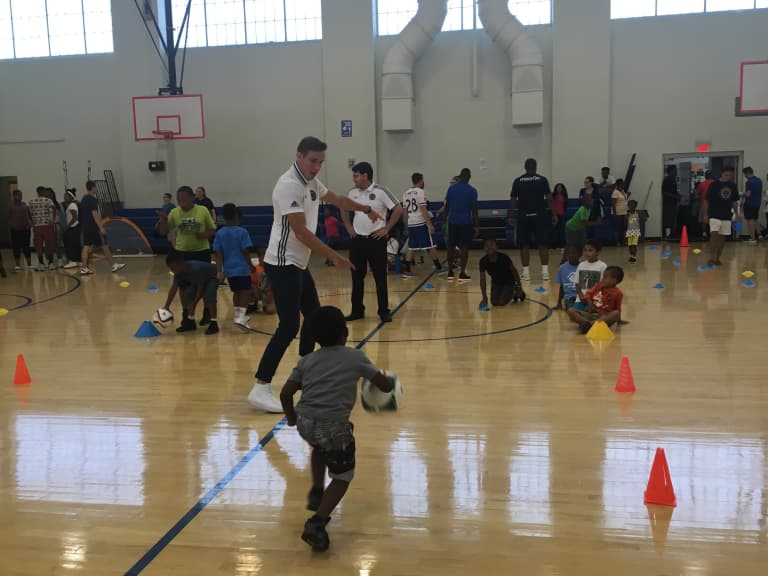 Union teamed up with Crystal Palace to host soccer clinic at Boys and Girls Club -