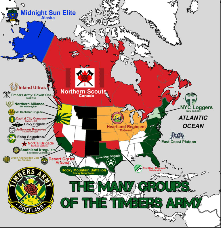 Timbers Army regiments grow far and wide across the U.S. | The Backcut -