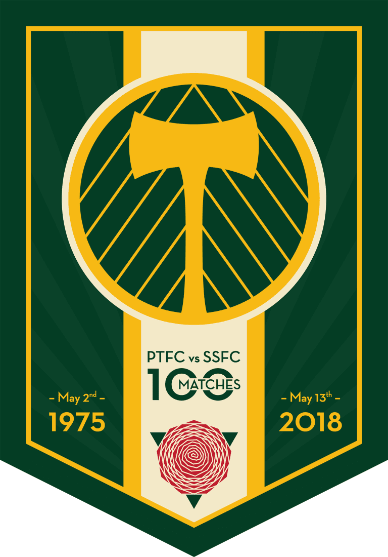 Special #PDXSEA100 merchandise on sale at Providence Park -