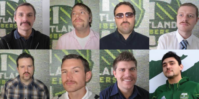 A Movember to Remember: Eric Brunner, David Horst, and Timbers staff help raise awareness for men's health -