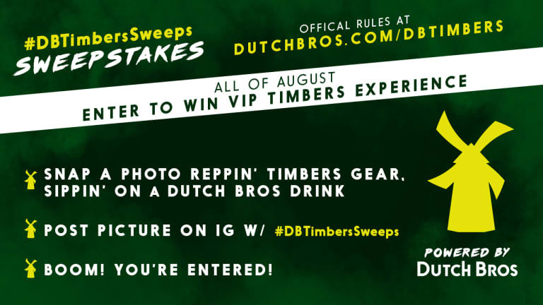 Show Dutch Bros. your Portland Timbers gear to win with #DBTimbersSweeps -