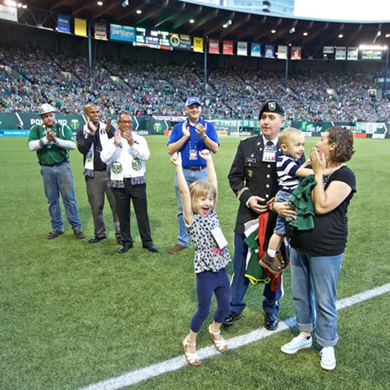 Portland Timbers honor local military family with a life-changing surprise -
