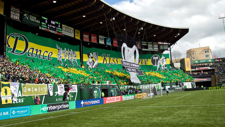 2016 Timbers Moments | You always remember your first: Portland unveils championship banner, opening day tifo -