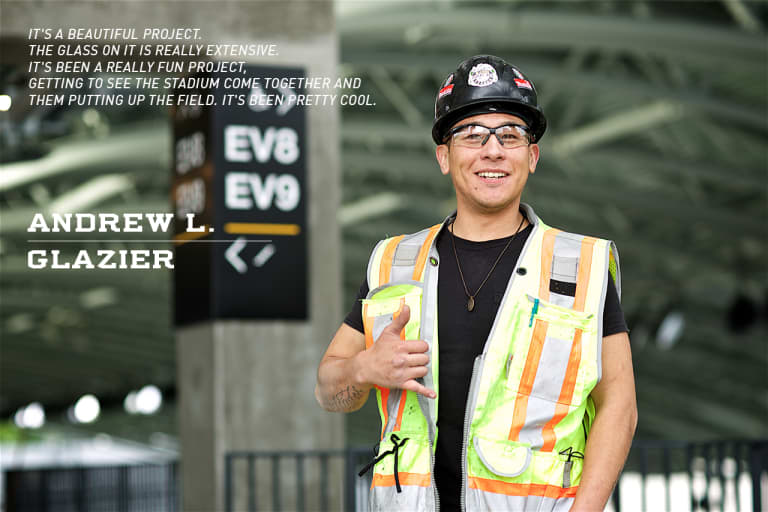 Construction Story Portraits | The men and women that helped expand Providence Park -
