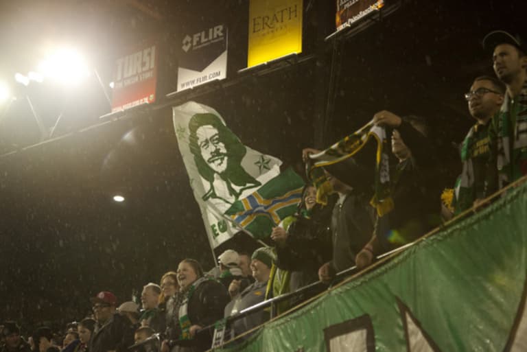 From The Stands: New flags in the North End provide color, history to matches -