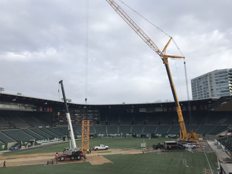 Providence Park Update | The BIG crane arrives -