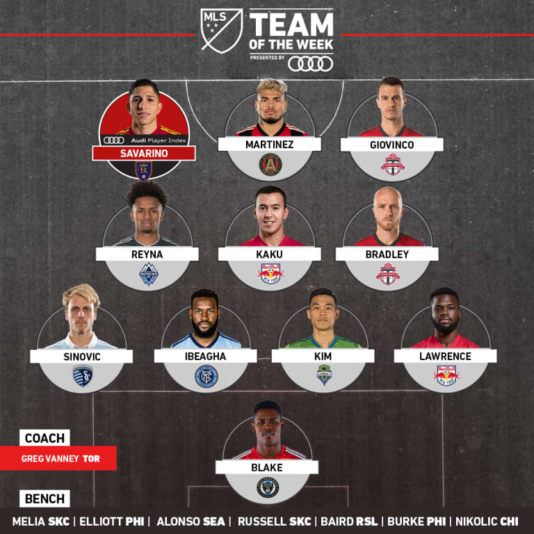 MLS Team of the Week 26: Savarino & Baird -