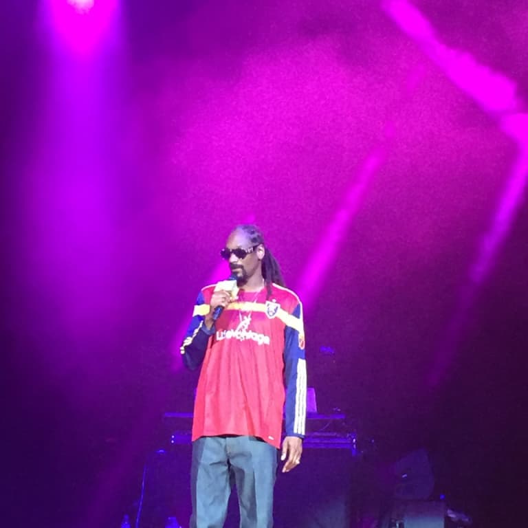 Snoop Dogg was rockin' RSL gear at his show at USANA on Saturday Real