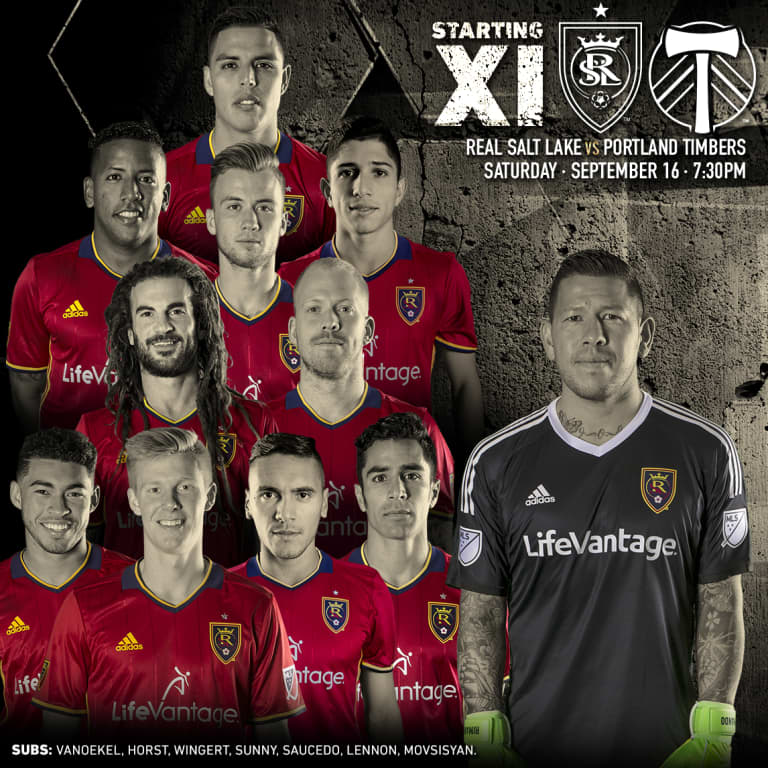 Starting XI: vs Portland Timbers FC 9/16/17 -