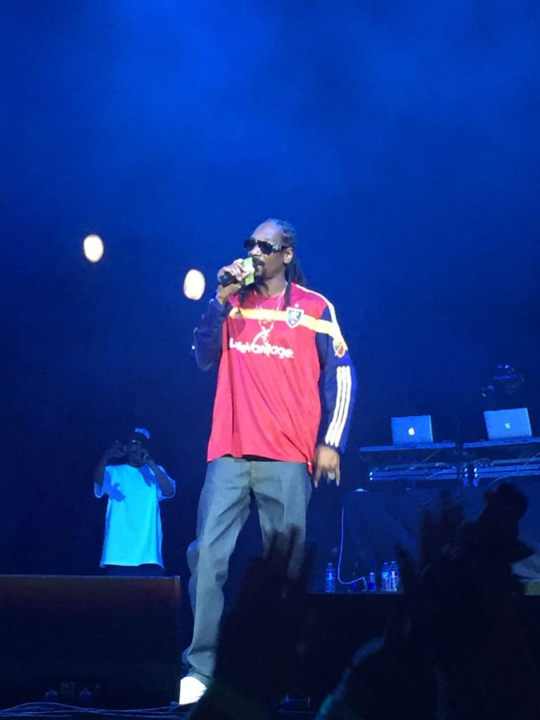 Snoop Dogg was rockin' RSL gear at his show at USANA on Saturday Real