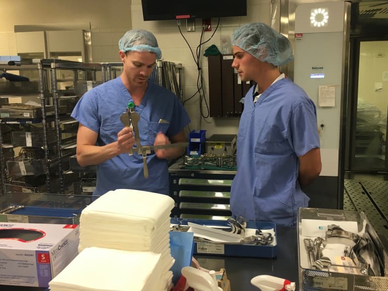 Sparrow visits UofU Surgical Processing Center -