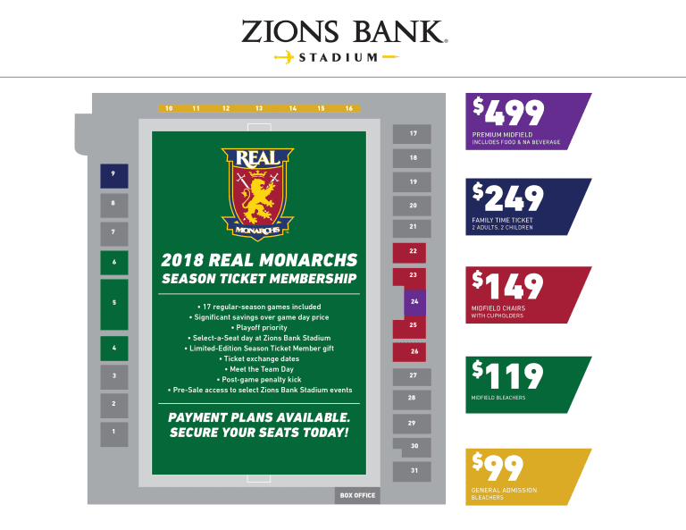 Real Monarchs announce home opener; Season ticket pricing -