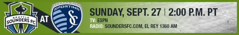Sounders FC prepare for Sporting KC team without two key starters -