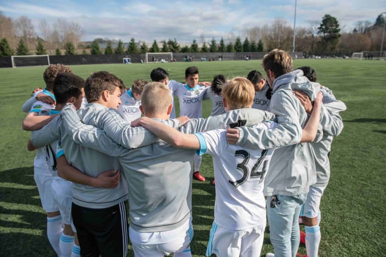 Now a dominant squad at Sounders Academy, the U-17s' roster hails from over a dozen youth clubs -