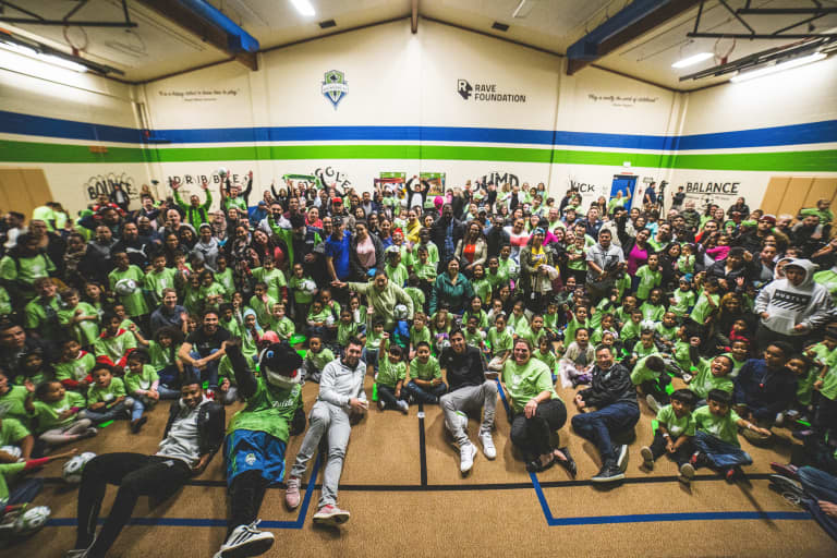 Seattle Sounders FC, RAVE Foundation & MLS WORKS unveil 2019 MLS Cup Legacy Project at Valley View Early Learning Center -