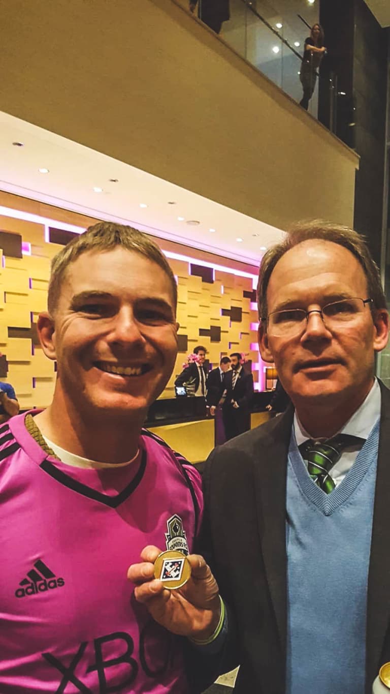 Sounders Family: Supporter Troy Gardner prepares for his next career during Sounders preseason -