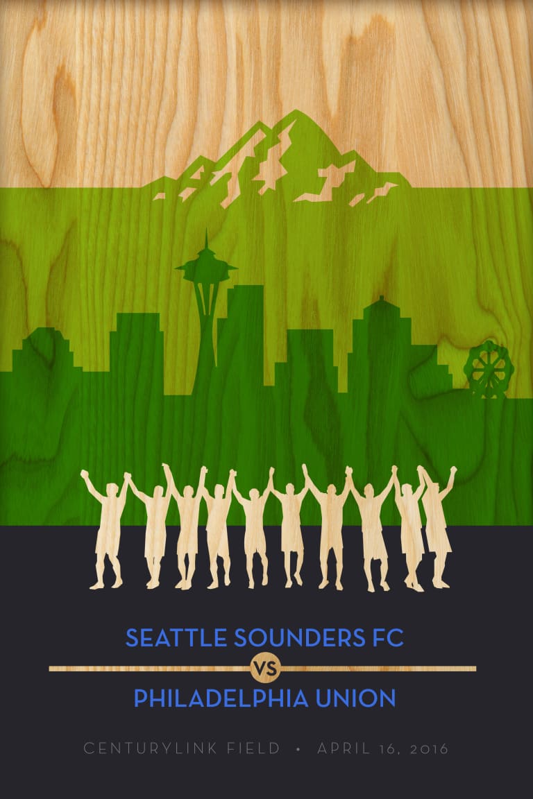 Seattle Sounders release Matchday poster for SEAvPHI -