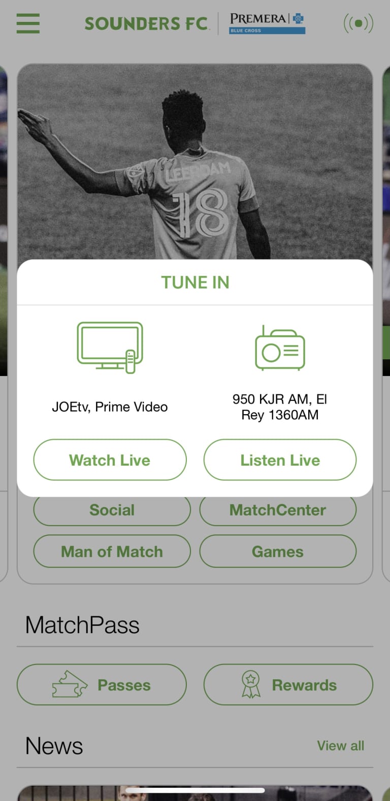 How to watch Sounders FC matches on Prime Video -