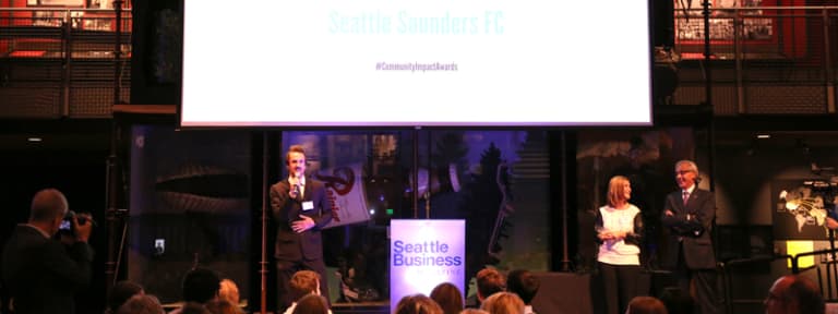 Sounders FC receives Community Impact Award from Seattle Business Magazine -