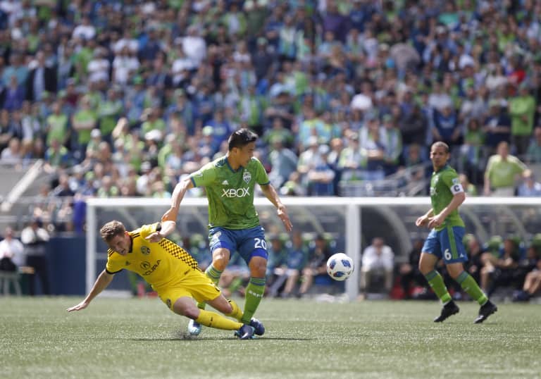Seattle Sounders play 10-man Columbus Crew SC to 0-0 draw -