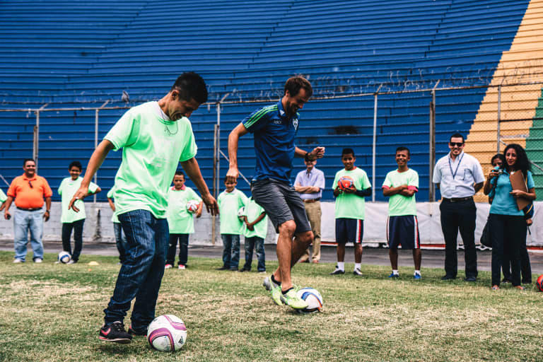 A discussion with Roger Levesque about the club's community service trip to Honduras ahead of C.D. Olimpia match in CCL -