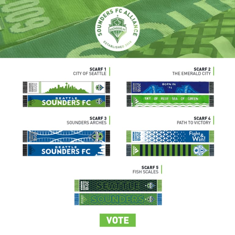Season Ticket Members are invited to vote for the 2018 Alliance Member scarf  -