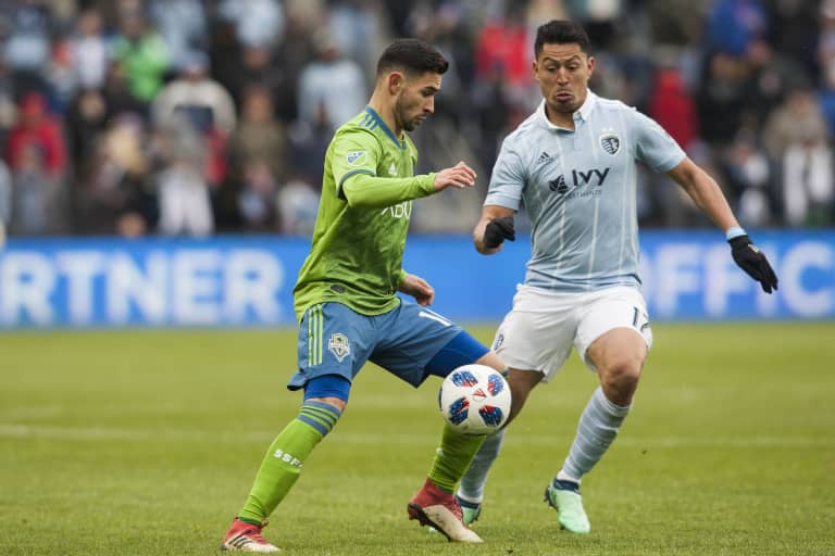 Seattle Sounders settle for 2-2 draw at Sporting Kansas City -