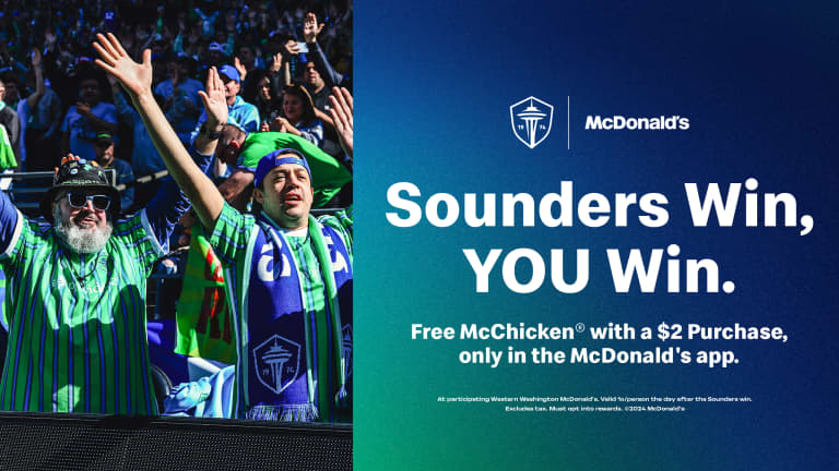 Sounders Win, You Win with McDonald's