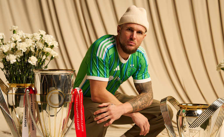 Stefan Frei posing in lifestyle shot for The Anniversary Kit