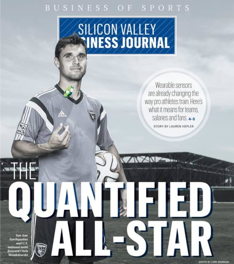 Wondo on the cover of SVBJ's Business of Sports edition -