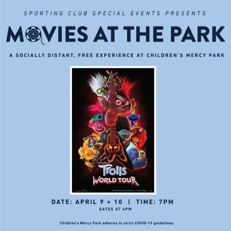 Sporting Club Special Events presents "Movies at the Park" on April 9-10 -