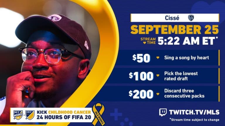 eMLS, MLS WORKS to stream 24 hours of FIFA 20 in support of Kick Childhood Cancer -