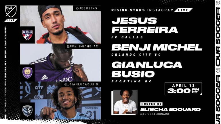 Rising Stars MLS Player Panel: Gianluca Busio joins Instagram Live at 2 p.m. CT Tuesday -