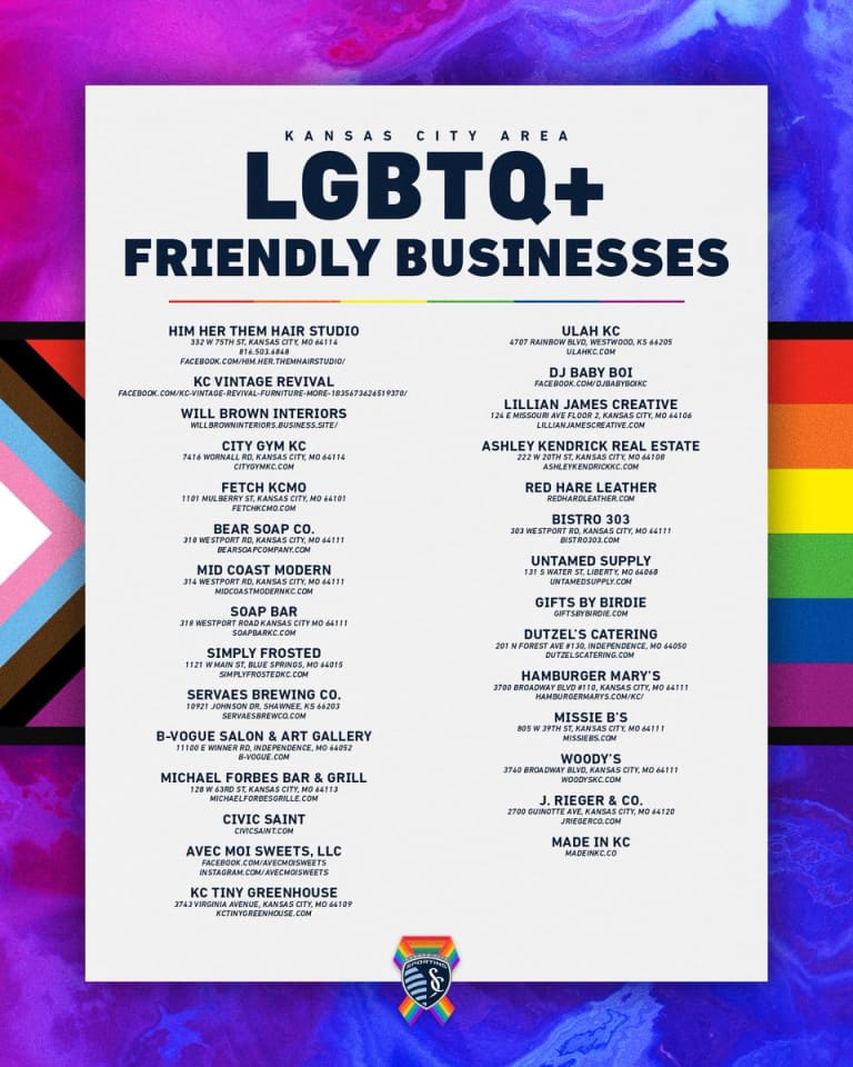 Sporting KC supports LGBTQ+ businesses in Kansas City -