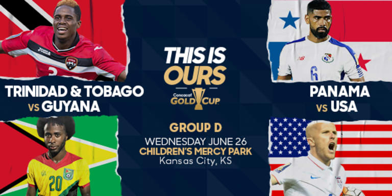 Kansas City to host USA vs. Panama in Gold Cup doubleheader on June 26 -