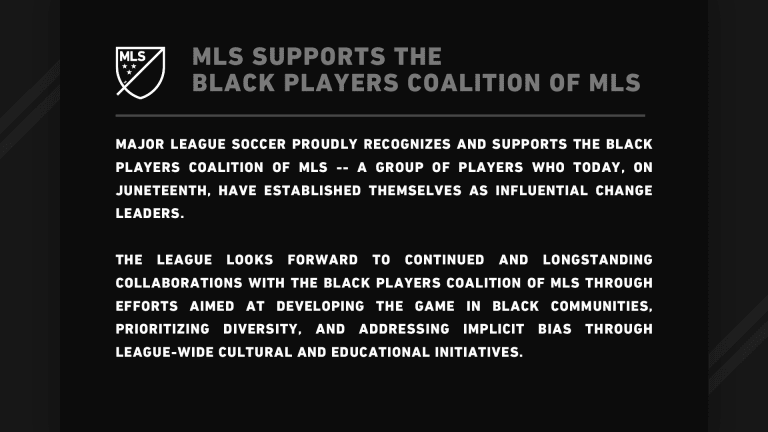 Black Players Coalition of MLS launches on Juneteenth - https://league-mp7static.mlsdigital.net/images/BPC%20MLS%2016x9%20(1).jpg