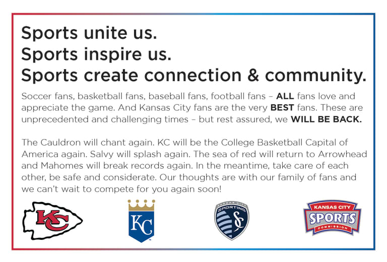 Sports Commission pens joint statement from Kansas City's sports organizations -