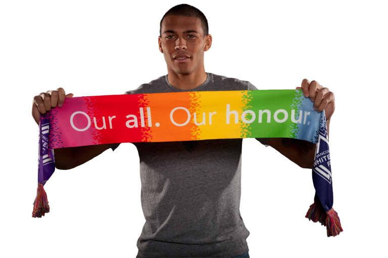 Special edition Whitecaps FC Pride Scarf on sale now -