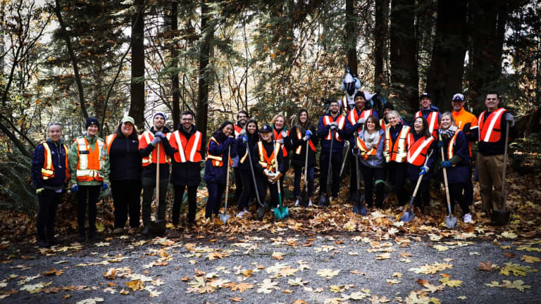 ‘Caps plant Goals For Trees in Stanley Park  -