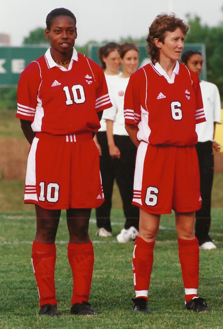 6161.83 Geri Donnelly, with Charmaine Hooper, 1999 World Cup