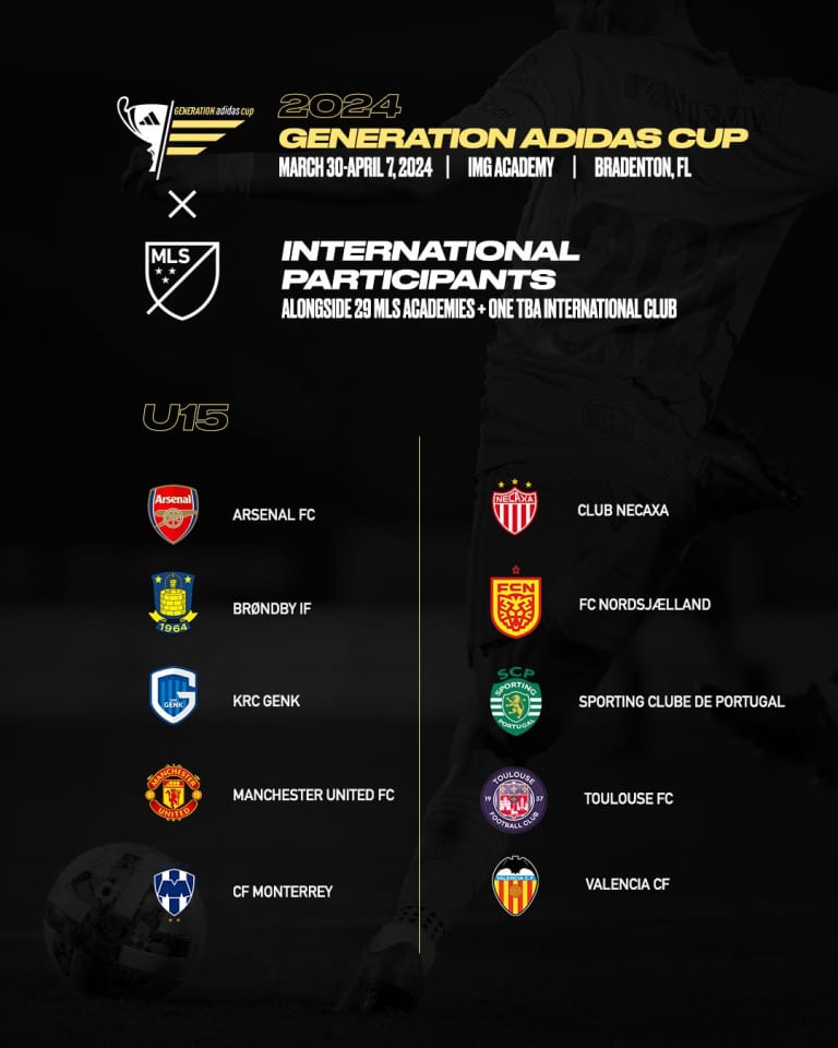 U15 - 2024 Generation adidas Cup - teams