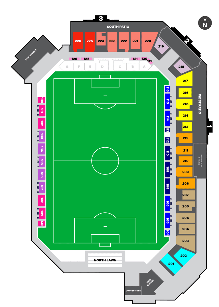 HCFC Stadium Seating Map