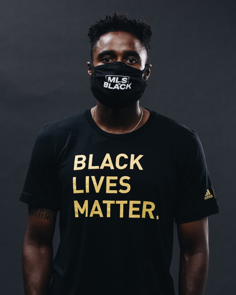 MLS players advocate for social change with patch, armband and warmup top -