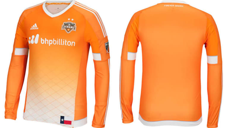 Jersey Week 2015: Houston Dynamo enter 2015 with a new orange primary jersey -
