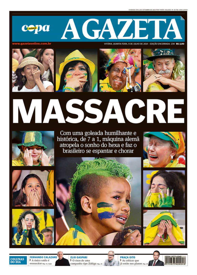 World Cup: Newspapers in Brazil, Germany paint different pictures after 7-1 semi | SIDELINE -