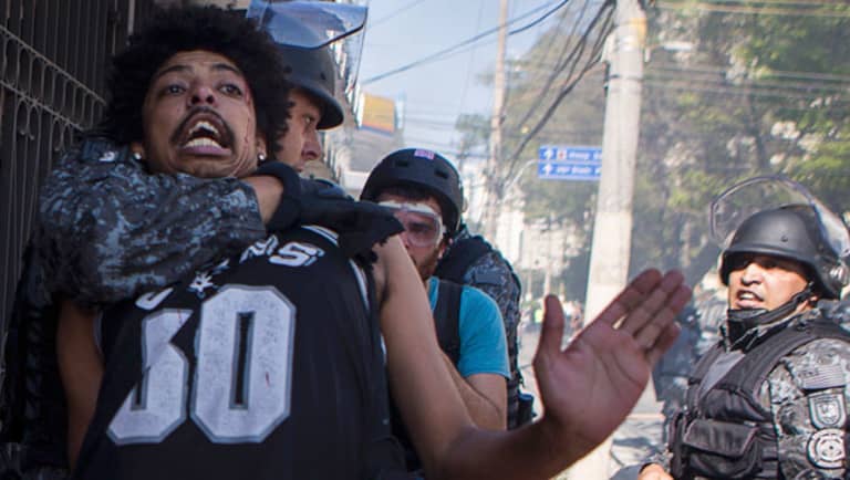 World Cup: Brazilian police clash with anti-FIFA protesters in Sao Paulo and other cities  -